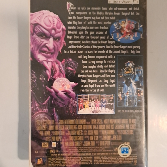 Original Mighty Morphin Power Rangers Movie VHS - Picture 3 of 3